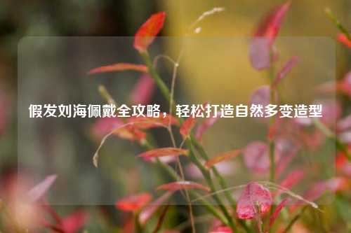 假发刘海佩戴全攻略,轻松打造自然多变造型