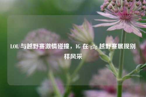 LOL 与越野赛激情碰撞,IG 在 g2g 越野赛展现别样风采