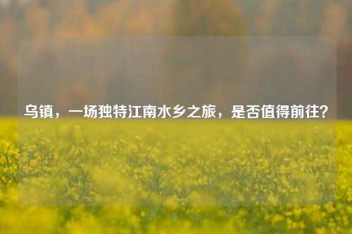 乌镇,一场独特江南水乡之旅,是否值得前往?