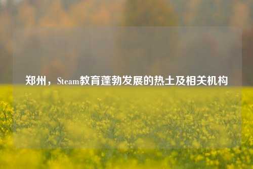 郑州，Steam教育蓬勃发展的热土及相关机构