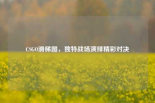 CSGO滑梯图，独特战场演绎精彩对决