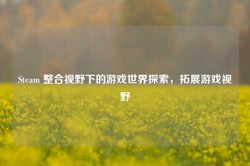 Steam 整合视野下的游戏世界探索,拓展游戏视野