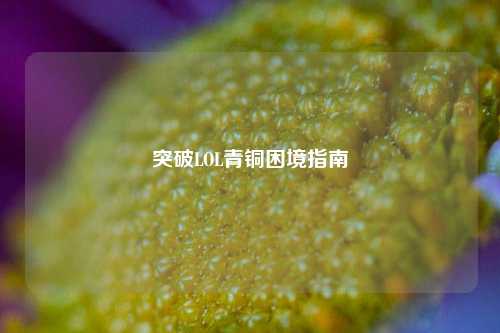 突破LOL青铜困境指南