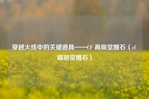 穿越火线中的关键道具——CF 高级觉醒石(cf 端游觉醒石)