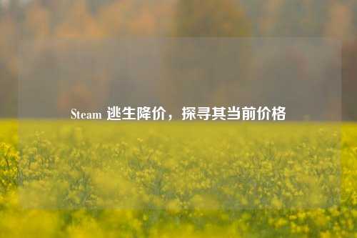 Steam 逃生降价,探寻其当前价格