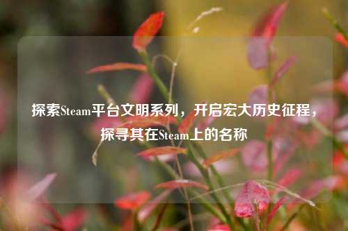 探索Steam平台文明系列，开启宏大历史征程，探寻其在Steam上的名称
