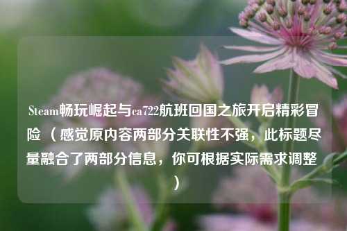 Steam畅玩崛起与ca722航班回国之旅开启精彩冒险 (感觉原内容两部分关联性不强,此标题尽量融合了两部分信息,你可根据实际需求调整 )
