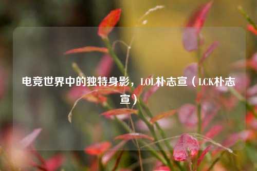 电竞世界中的独特身影,LOL朴志宣(LCK朴志宣)