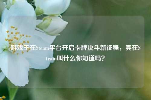 游戏王在Steam平台开启卡牌决斗新征程，其在Steam叫什么你知道吗？