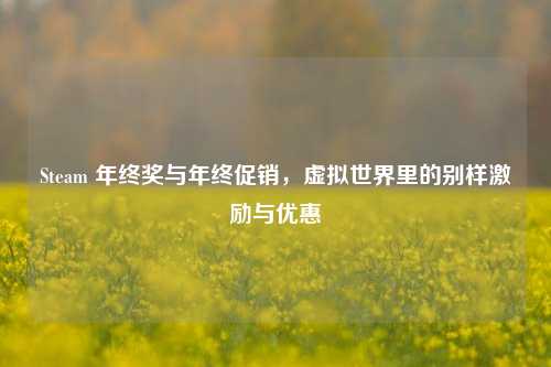 Steam 年终奖与年终促销,虚拟世界里的别样激励与优惠