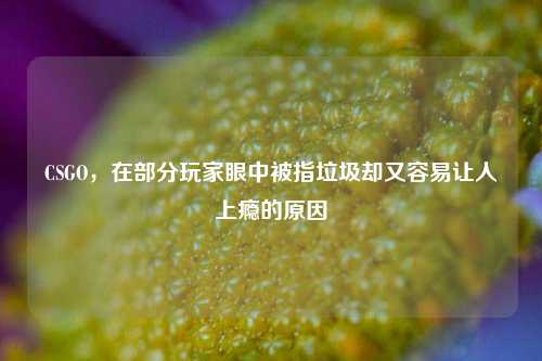 CSGO,在部分玩家眼中被指垃圾却又容易让人上瘾的原因
