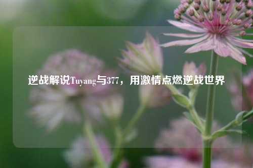逆战解说Tuyang与377，用激情点燃逆战世界