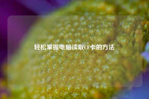轻松掌握电脑读取CF卡的方法