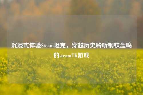 沉浸式体验Steam坦克,穿越历史聆听钢铁轰鸣的steamTK游戏