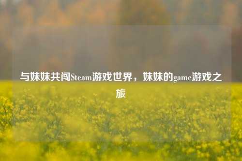与妹妹共闯Steam游戏世界，妹妹的game游戏之旅