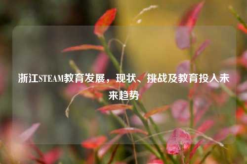 浙江STEAM教育发展,现状、挑战及教育投入未来趋势