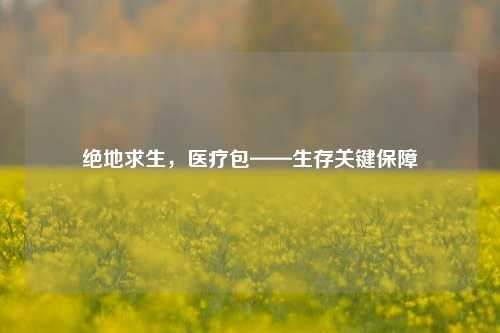 绝地求生，医疗包——生存关键保障