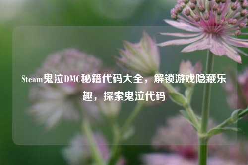 Steam鬼泣DMC秘籍代码大全,解锁游戏隐藏乐趣,探索鬼泣代码