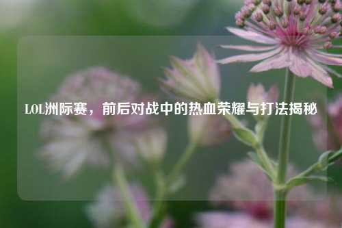 LOL洲际赛,前后对战中的热血荣耀与打法揭秘
