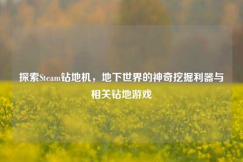 探索Steam钻地机,地下世界的神奇挖掘利器与相关钻地游戏