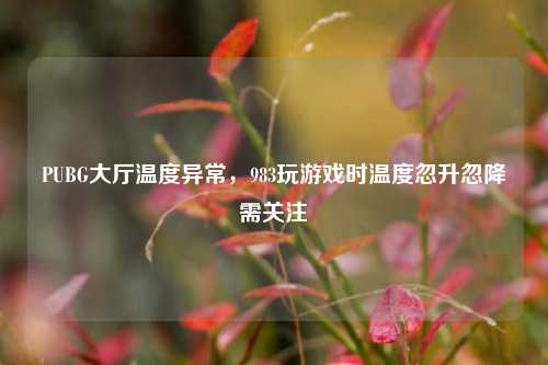 PUBG大厅温度异常,983玩游戏时温度忽升忽降需关注