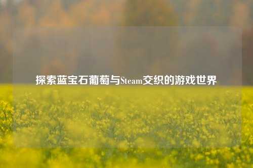 探索蓝宝石葡萄与Steam交织的游戏世界