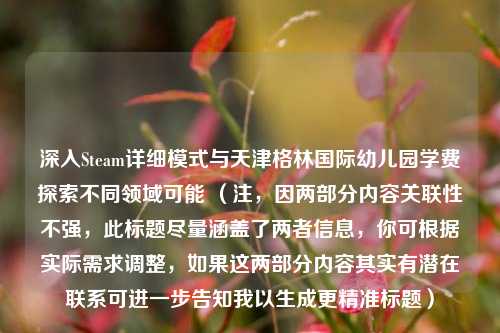 深入Steam详细模式与天津格林国际幼儿园学费探索不同领域可能 （注，因两部分内容关联性不强，此标题尽量涵盖了两者信息，你可根据实际需求调整，如果这两部分内容其实有潜在联系可进一步告知我以生成更精准标题）