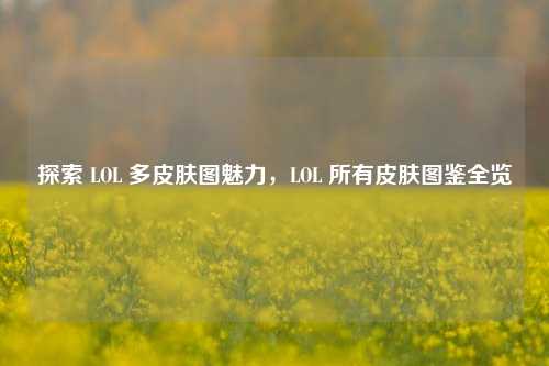 探索 LOL 多皮肤图魅力，LOL 所有皮肤图鉴全览