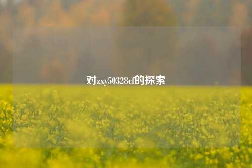 对zxy50328cf的探索
