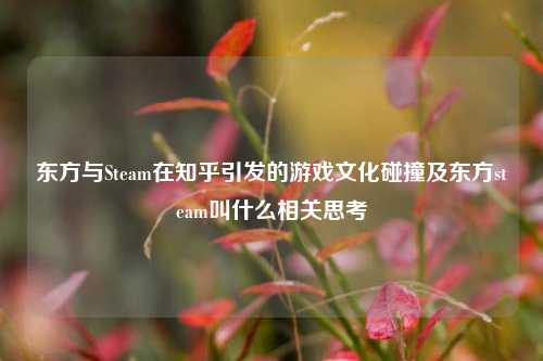 东方与Steam在知乎引发的游戏文化碰撞及东方steam叫什么相关思考
