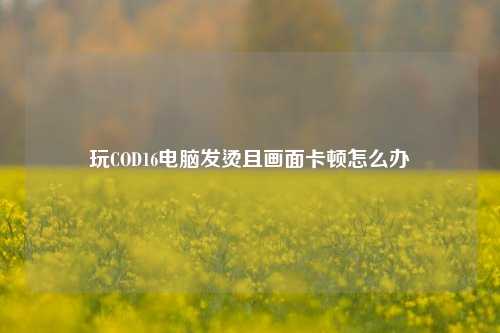 玩COD16电脑发烫且画面卡顿怎么办