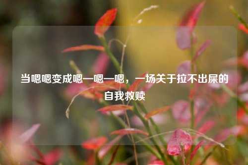 当嗯嗯变成嗯—嗯—嗯，一场关于拉不出屎的自我救赎