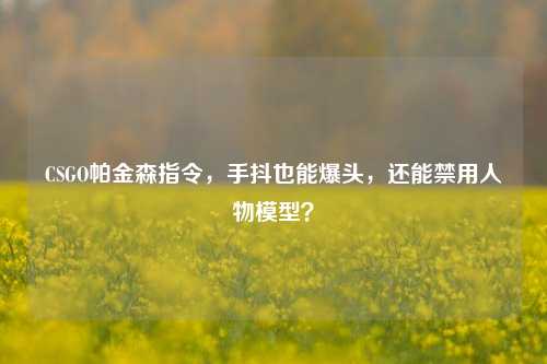 CSGO帕金森指令，手抖也能爆头，还能禁用人物模型？