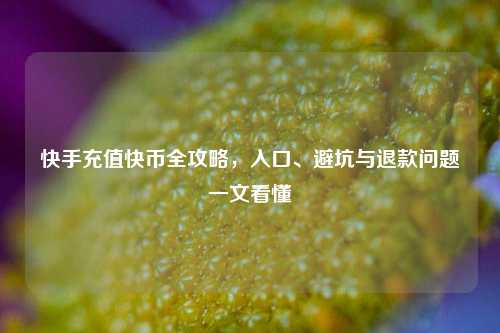 快手充值快币全攻略，入口、避坑与退款问题一文看懂